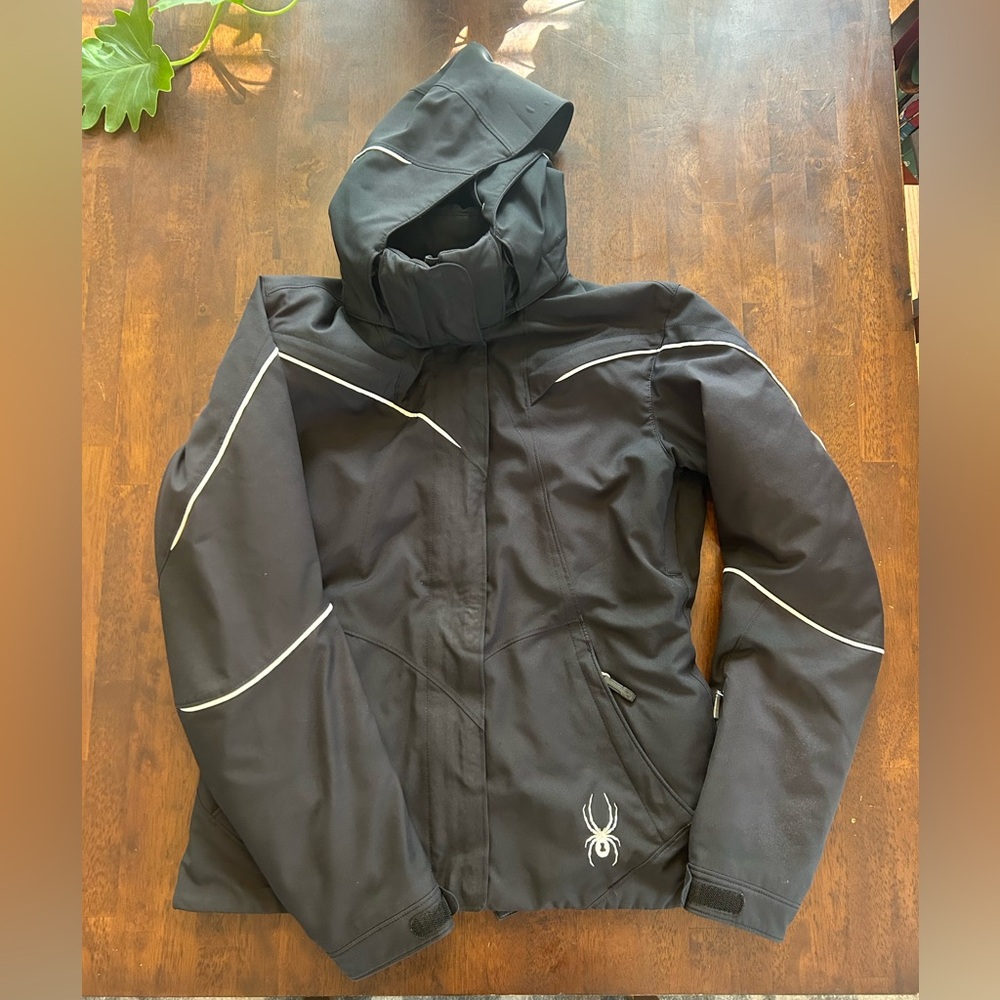 Spyder Black Ski Jacket Size 6